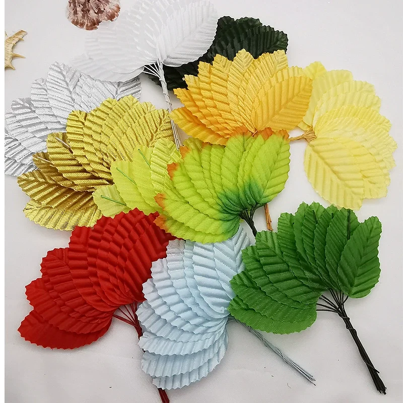 10pcs Artificial  Leaves Leaf DIY Flower Wreaths Craft Scrapbooking Gift Wedding Decoration Party Supplies Artificial Plants
