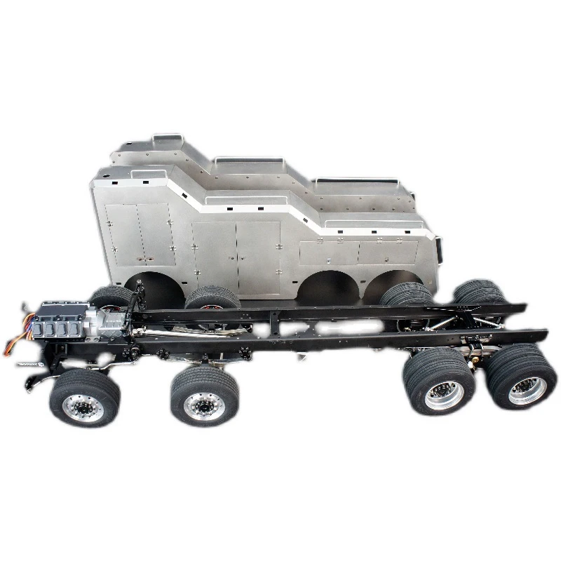 8x4 chassis (specially equipped with JX Rescue Truck 2.0) JXmodel Tamiya tow truck trailer 5