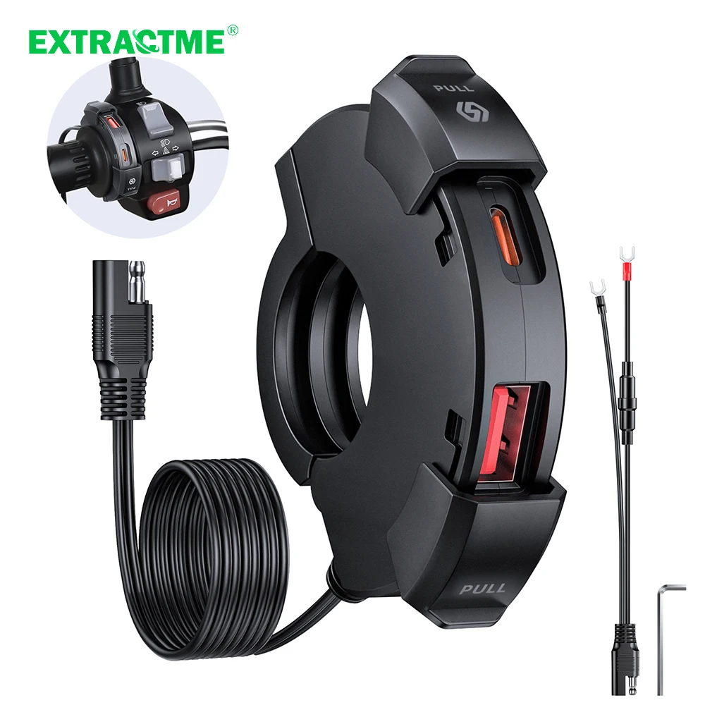 Cargador USB Dual Para Motocicleta, Adaptador De C... – Grandado