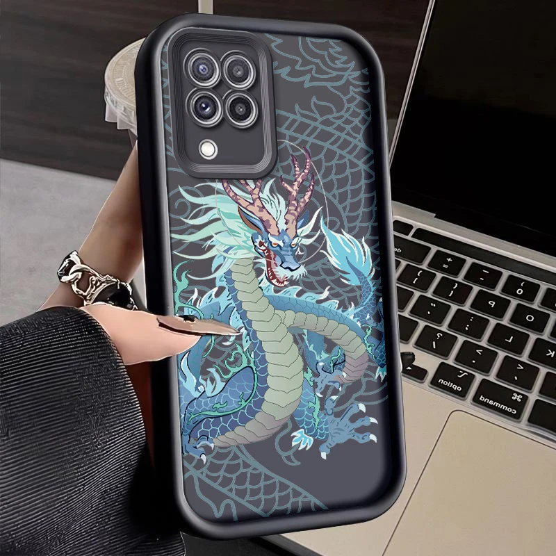 Dragon Painted Silicone Anti-Drop Soft Phone Case