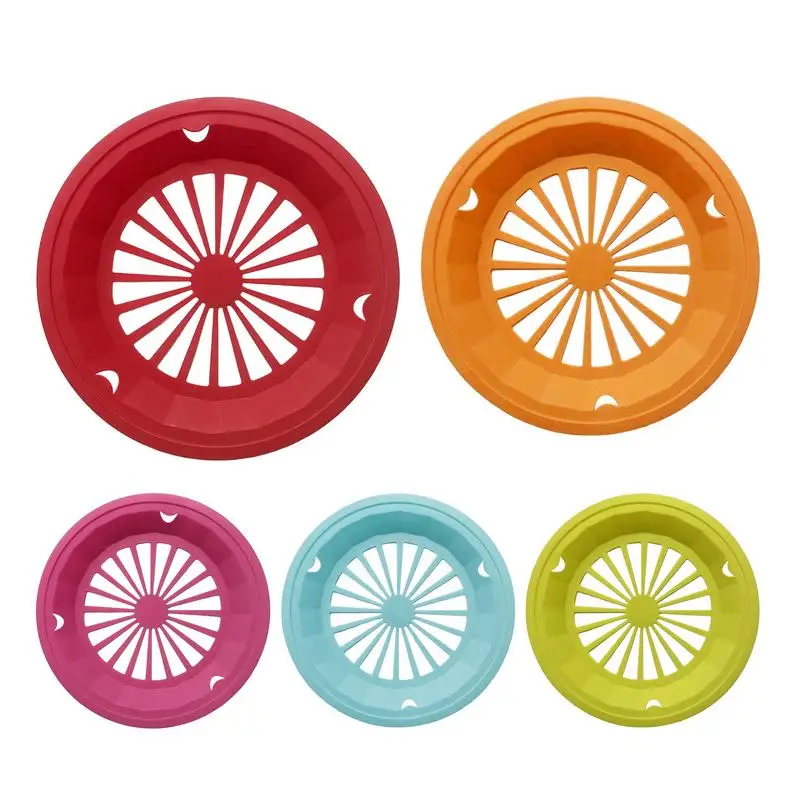 

Picnic Paper Plate Holders Reusable Bbq Tray Supplies 10pcs Round Dinner Plate Holders Disposable Picnic Supplies for Barbecues