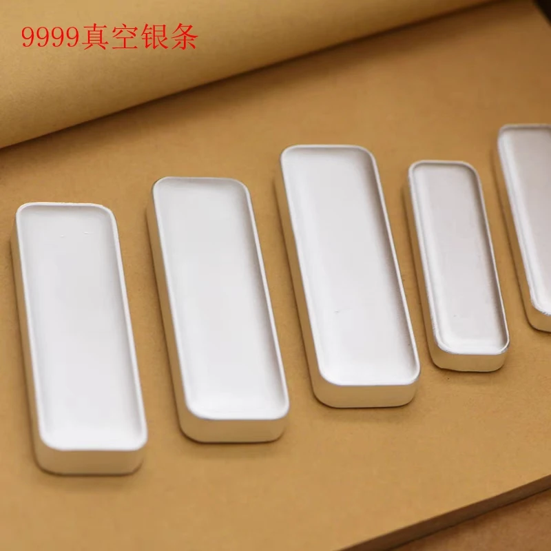 1pcs 50g 100g high purity silver bar silver ingot with stamp silver bullion with certificate free shipping