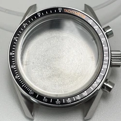 Moonswatch Chronograph Quartz Watch with Sealed Metal Case - Moon Back cover (Black - 2)