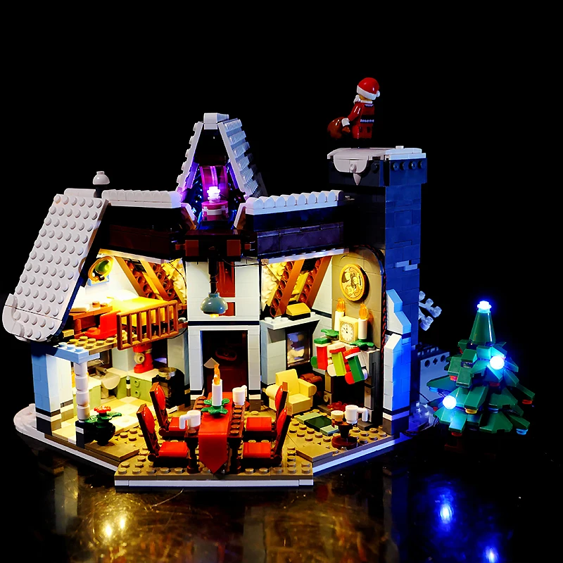 DIY RC LED Light Kit For LEGO 10293 Santa's Visit   (Only LED Light,Without Blocks Model) 5