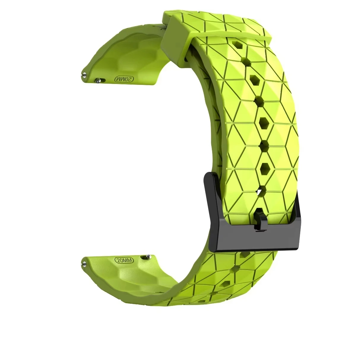 Enhanced Silicone Sports Strap - 22mm Replacement Wristband Accessory