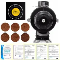 220V Electric Coffee Grinder Machine Coffee Beans Particle Fully Automatic Detachable 10 File Adjustable High Capacity Fast 2