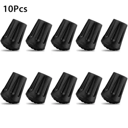 Anti-Slip Rubber Tips for Trekking and Hiking Poles - Durable Walking Stick Tip Protectors (10Pcs)