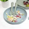 K1MA Suction Plates for Babies & Toddlers Silicone Plates Stay Put with Suction Safe