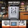 Commercial Ice Cream Machine 1400W 20/5.3 GPH Hard Serve Ice Cream Maker with LED Display Screen Auto Shut-Off Timer, Silver 6