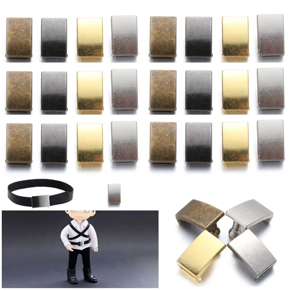 5/20Pcs 1/6 Doll Belt Buckle Ultra-small Leather Waistband Buckle For DIY Blyth Doll Clothes Miniature Bag Sewing Accessories
