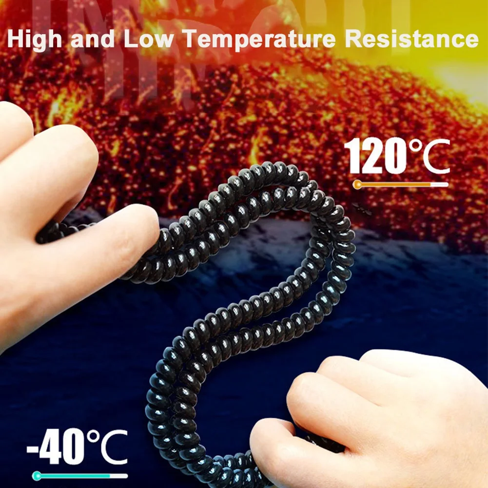 1M E-Bike Cable Pipe Protection Spiral Wrap Winding Cable Wire Protector Cover Tube for Scooter Motorcycle 6Pcs wire pipe