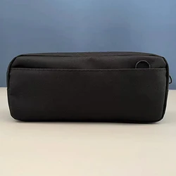 Large Capacity Solid Color Pencil Case - Fashionable Pen Pouch and Stationery Organizer (Black)
