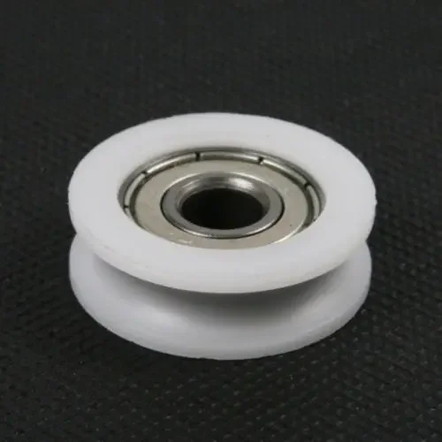 Sliding Door Rollers Window Pulley Mini Rubber Wheels Plastic Bearing Pulley 2pc For Furniture