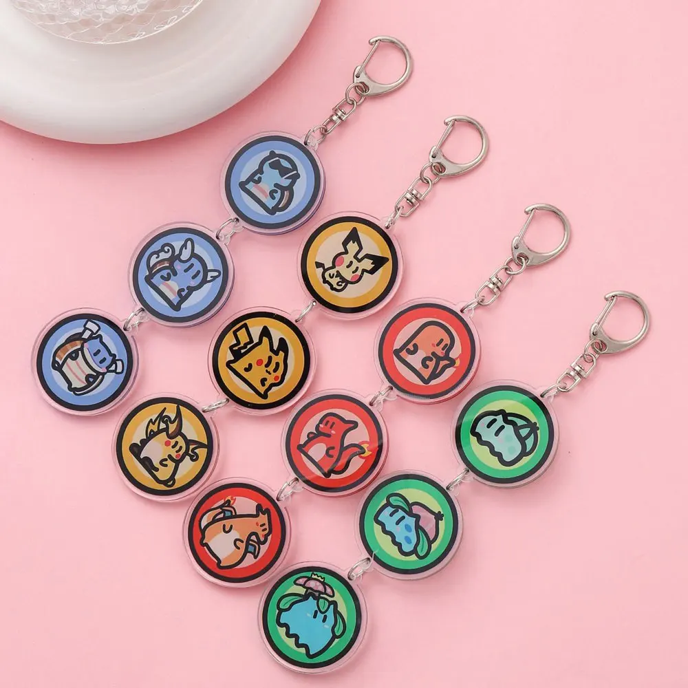 Anime Keychain Acrylic Cartoon Car Bag Pendant Gift Keyring