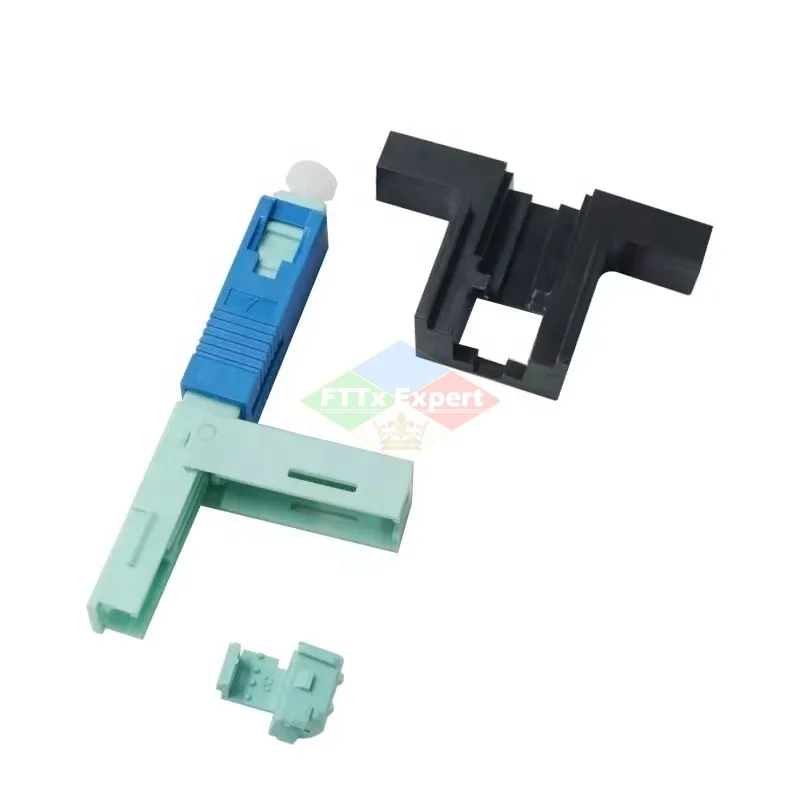 High Quality 53MM SC UPC SM Single-Mode Optical Connector FTTH Tool Cold Connector Fiber Optic Fast Conector