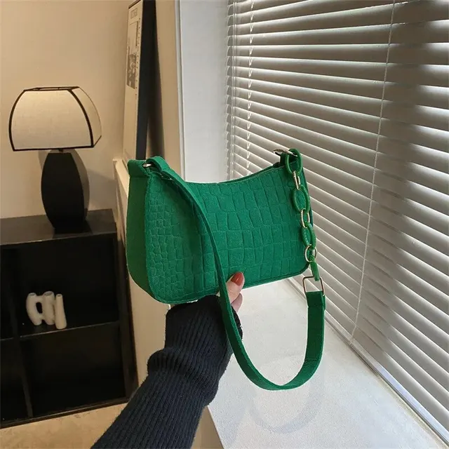 Popular Retro Gentle Temperament Small Square Bag 2024 Autumn Shoulder Handheld Fashion Casual Yankee Underarm Small Square Bag 5