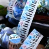 200cm/Roll Piano Flower Theme PET Tape, For Notebook Masking Tapes Decorative items，Student Stationery Scrapbooking Stickers 1