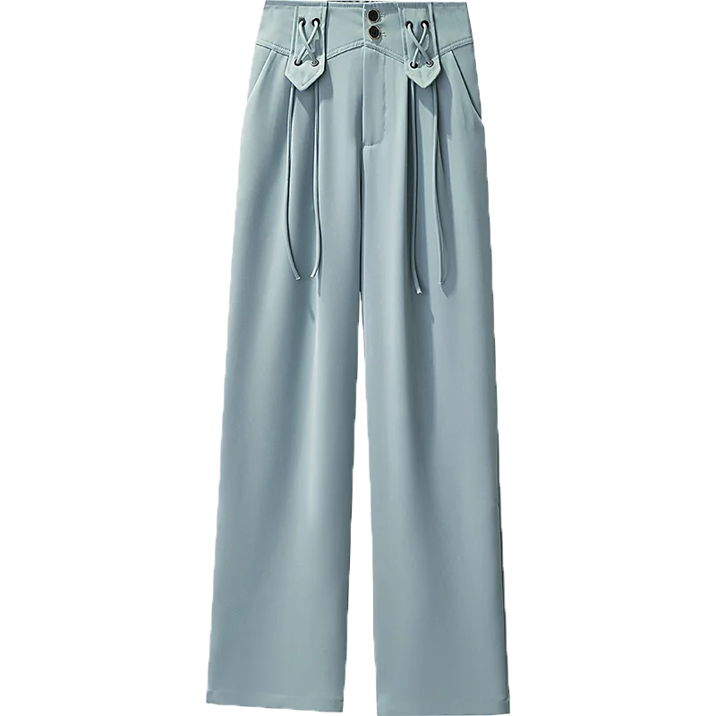 First-line Brand Womens Suit Pants Loose-fit High-waisted Casual Pants For Spring/summer 2024