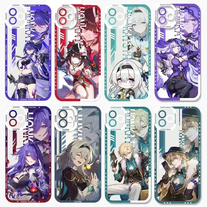 Shockproof TPU Raiden Firefly Phone Case for Honkai Star Rail Fans