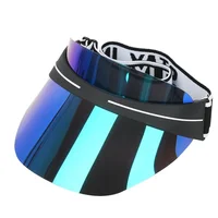 New Fashion Lens Colorful Visors Empty Top Tennies Sprots Hat For Women For Travel Outdoor Uv Sun Hats For Men Beach Hats Panama 2