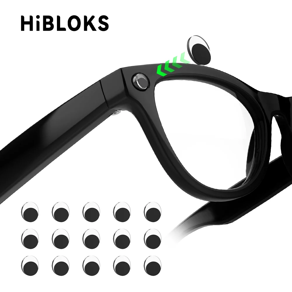 HIBLOKS LED Light Blocking Stickers For Ray-Ban Meta Wayfarer/Skyler ...