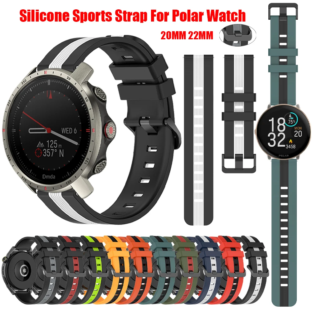 POLAR IGNITE 3 스트랩용 야외 실리콘 스포츠 밴드, 폴라 빈티지 M..