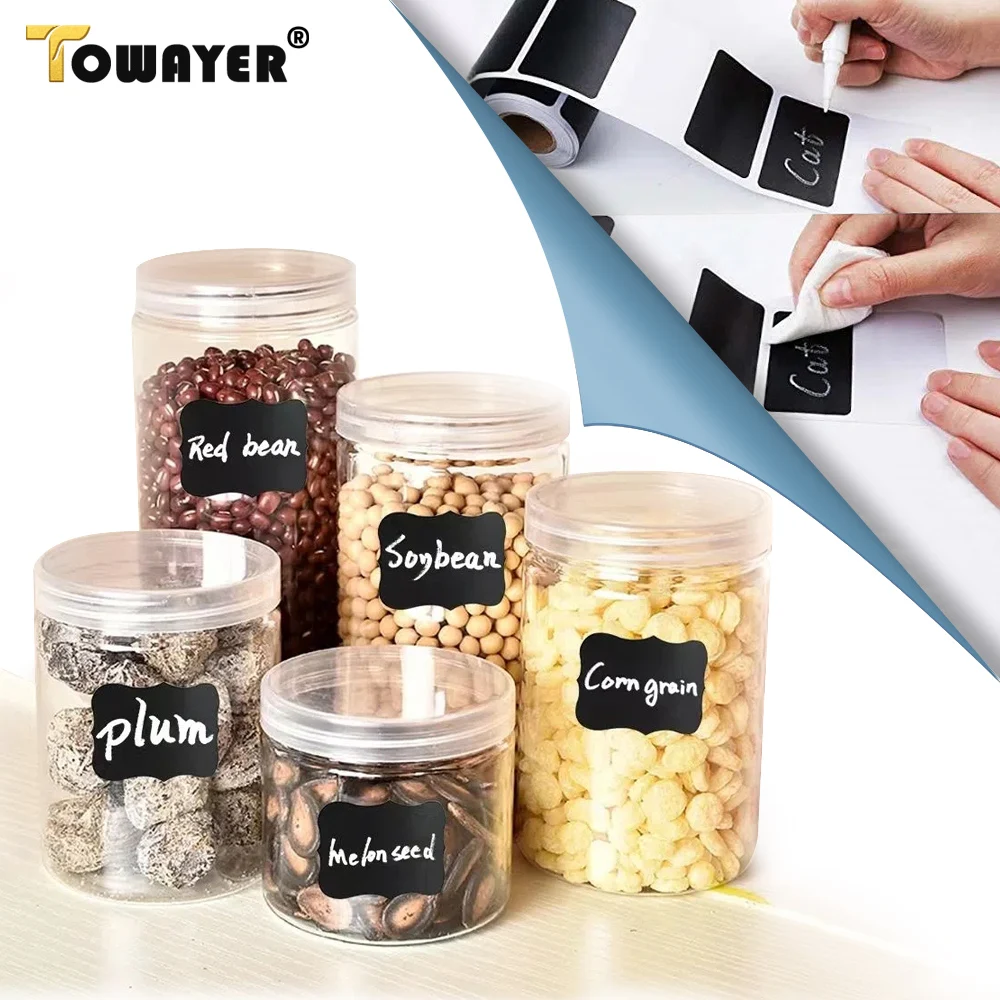 KitchenJarsStickersAdhesiveLabelsForJarsSpiceBottlesErasable