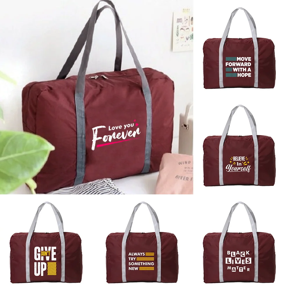 

Luggage Storage Bag New Nylon Foldable Travel Bags Unisex Large Capacity Women Handbags Waterproof Travel Accessories