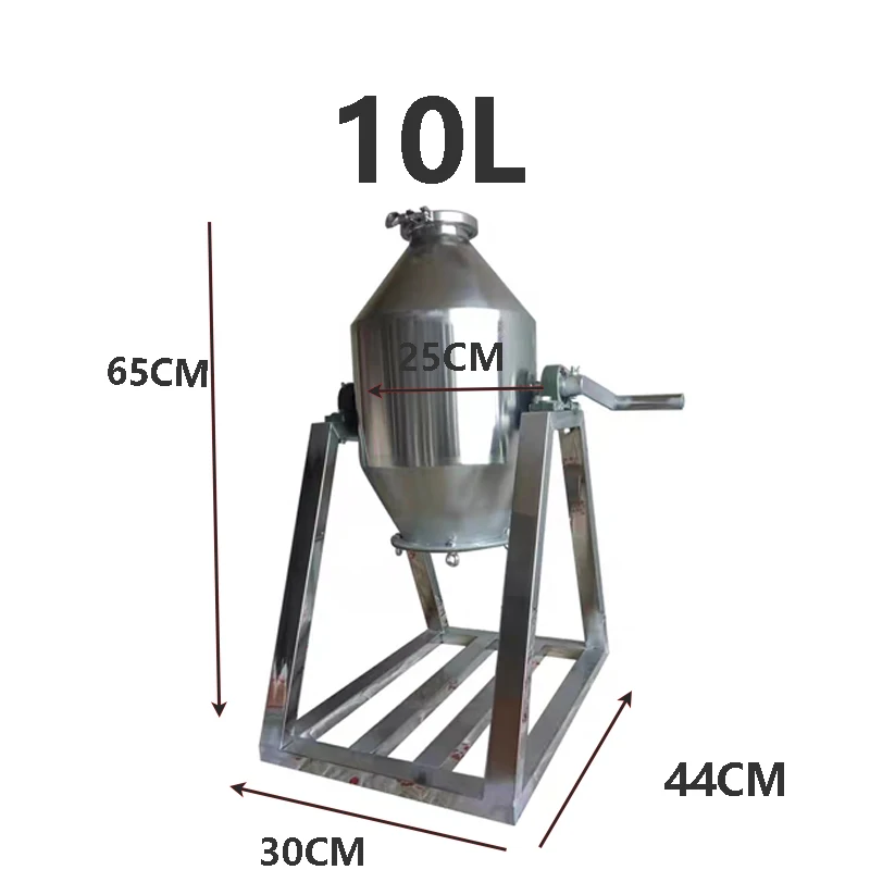 Description Picture 4 of item5/10/20L Manual Small Powder Mixer – For Herbs, Nutrition, Animal Feed & Food Premix Commercial & Home Use