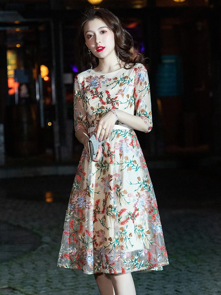 

Little Dress Girl 2023 New Fashion Temperament Celebrity Fairy Party Dress Evening Dress Usually Wear Flower Fairy