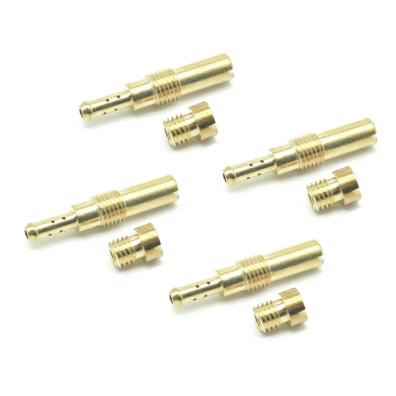 

4 Sets For Honda CBR600F Hurricane 1987 1988 1989 CBR 600 F Carburetor Repair Kit Carb Main Slow Pilot Jets Nozzle REBUILD Parts