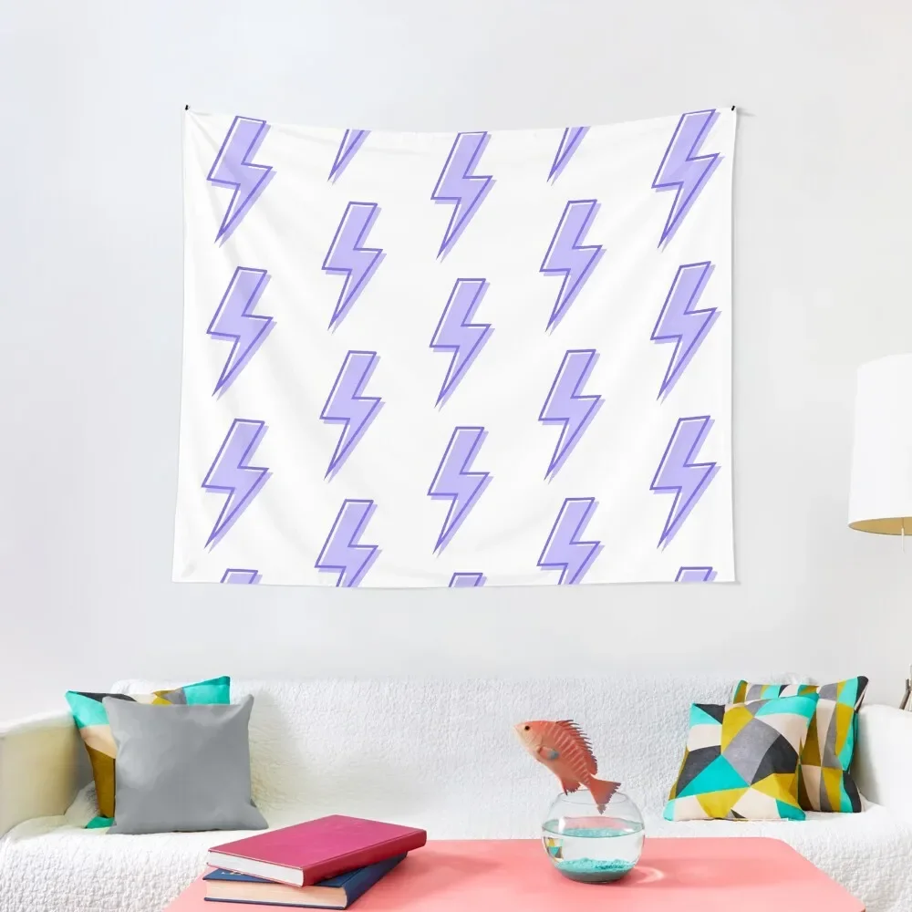 

purple lightning bolt Tapestry Wall Hanging Wall Bedroom Deco Room Aesthetic Decor Tapestry