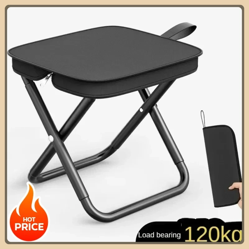 Tabouret de pêche ultraléger pliable - Parfait pour camping, pique-nique et voyages