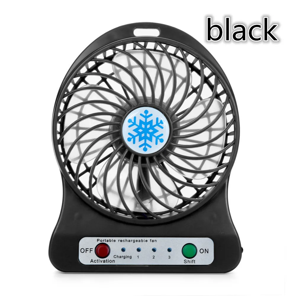 1PCs Portable Rechargeable Led Light Fan Air Cooler Mini Desk Usb Fan Third  Wind Usb Fan Without Battery Cooling Handheld Fan - AliExpress