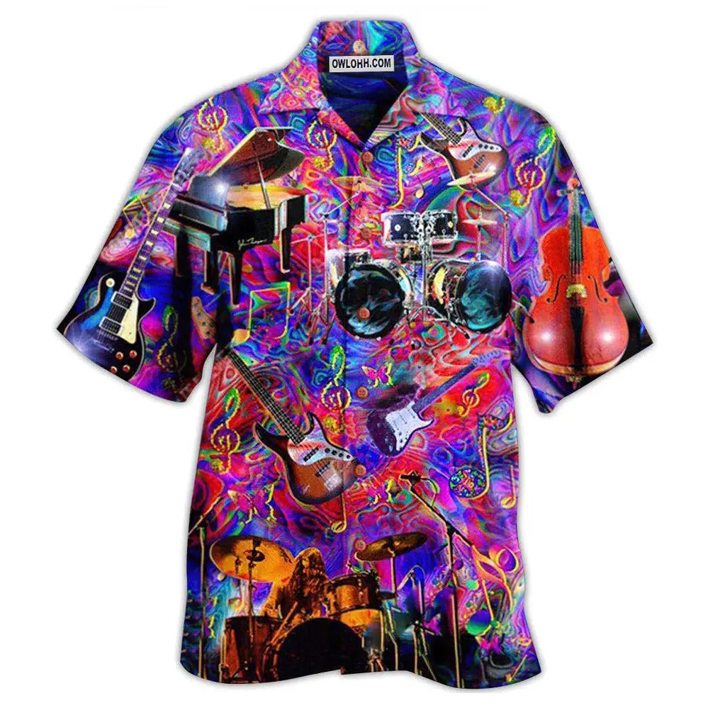 2023 Men's Hawaiian Shirts Party Beer Harajuku Oversized Shirt Fashion Printed Short-sleeved Beach Top Tee Clothing Camisa 3