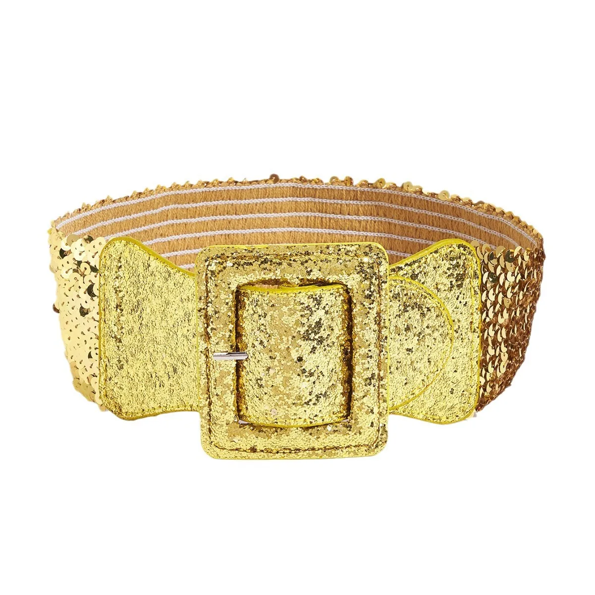 Luxury Ladies Wide Belt Elastic Vintage Buckle Leather Wide Fashion Wild Pin Buckle Women's Belt Waist Seal Belt