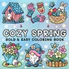 COZY SPRING Bold-easy Patterns Coloring Book for Adults Cute Drawing Book Perfect Gift for Party and Birthday 1