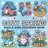 COZY SPRING Bold-easy Patterns Coloring Book for Adults Cute Drawing Book Perfect Gift for Party and Birthday 1