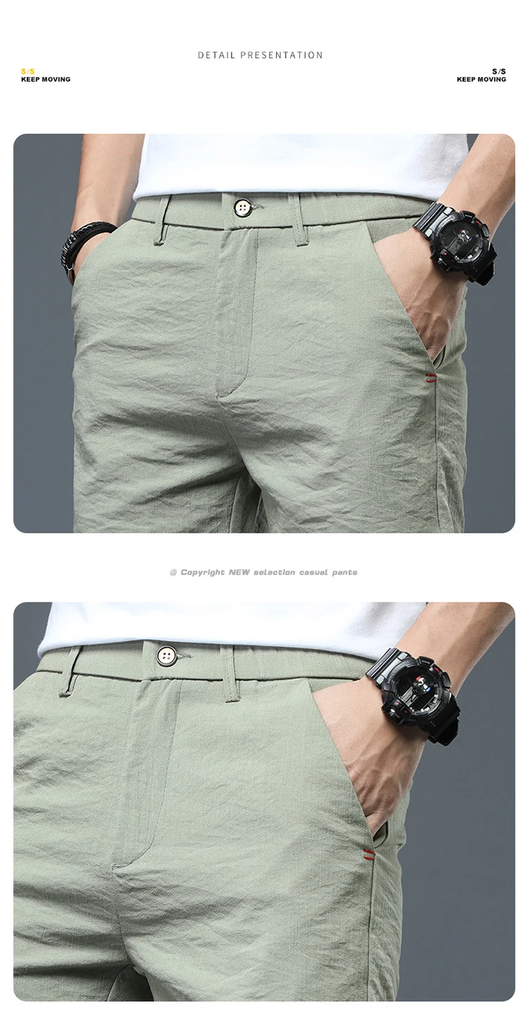 Summer Casual Shorts Men's Loose Straight leg Pant Trend Korean Version Slim 5 Point  Brand all Match Five Point Trousers