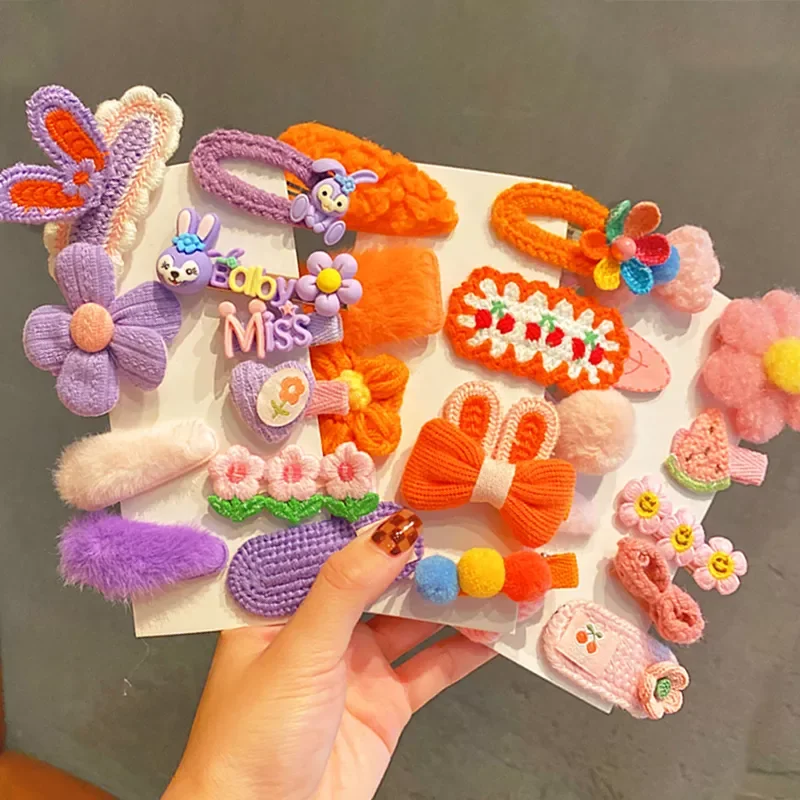 

Children Cute Nylon Flower Fruit Rainbow Ornament Hair Clips Girls Lovely Sweet Barrettes Hairpins Kids Hair Accessories