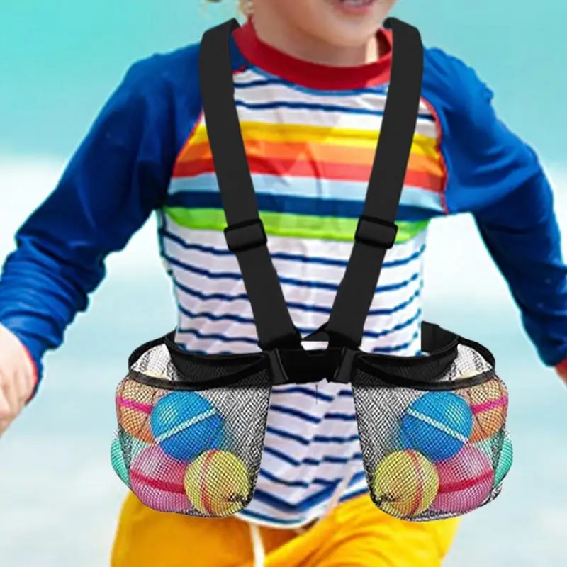 Beach Bag for Kids Outdoor Beach Bag Mesh Backpack Sturdy Buckle Design Travel Tote with Shoulder Strap for Sports Dance Travel