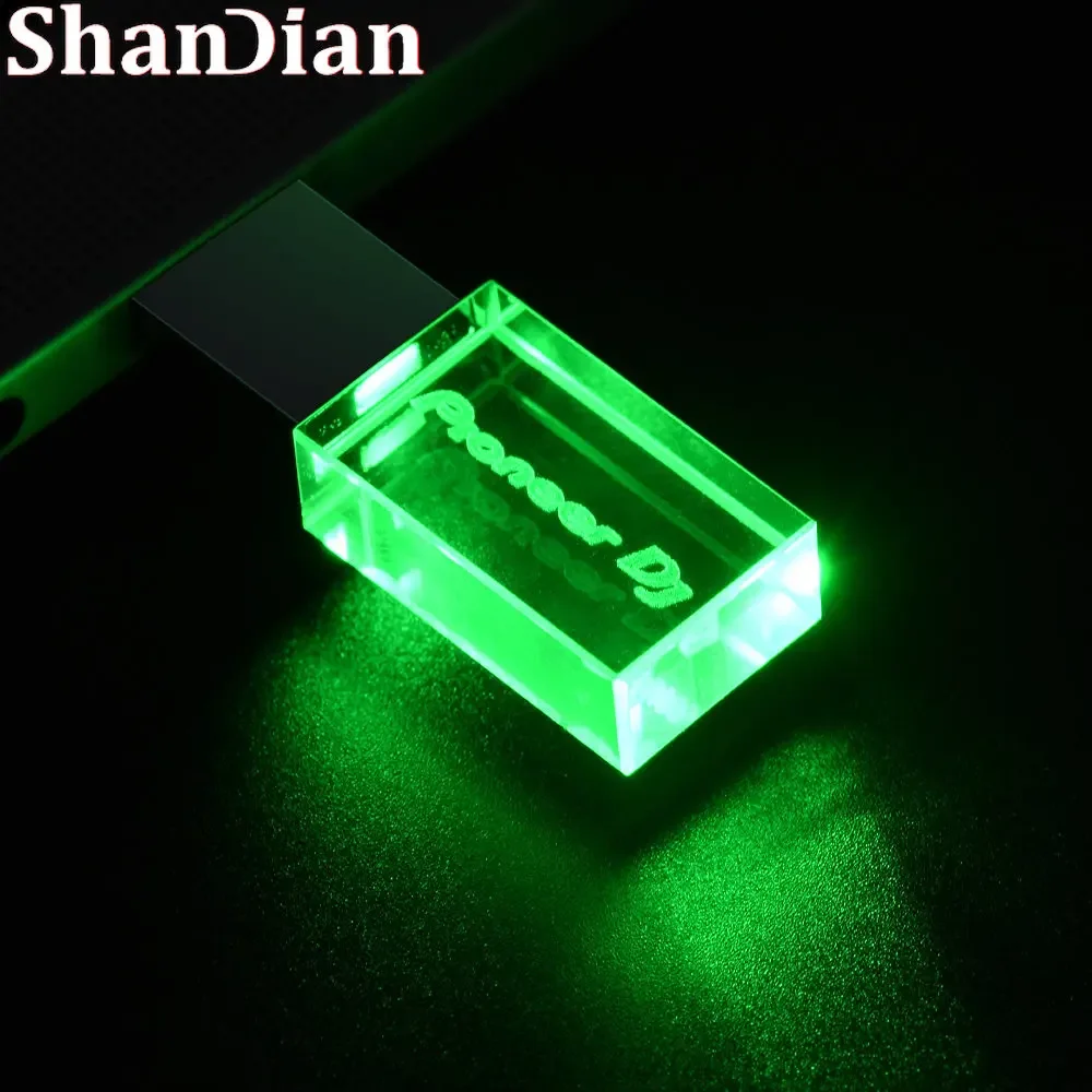 Flash Usb Led Colorida com Logótipo Personalizado Alta Velocidade Escrita Leitura Cartão de Memória Luz dj Premium Pendrive 128gb 64gb Unidade - Imagem 6