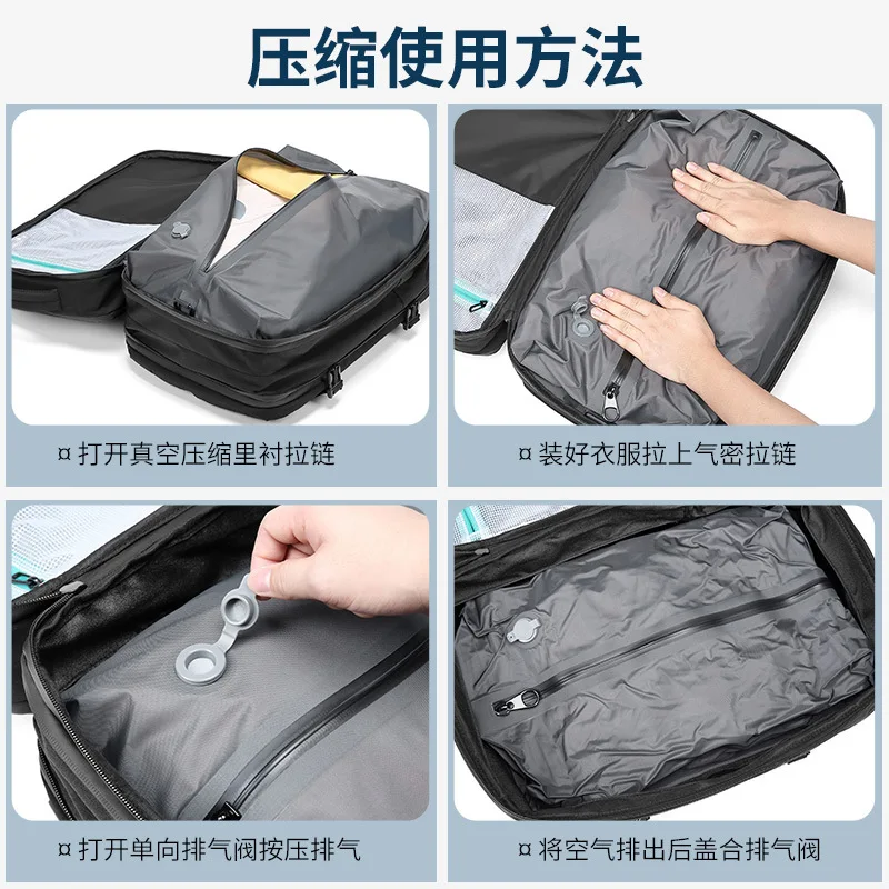 Multifuncional airbag mochila masculina grande capacidade de