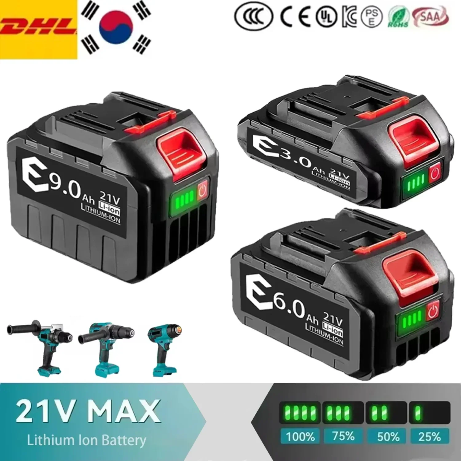 18v-21v-max-battery-rechargeable-3000mah-6000mah-9000mah-lithium-ion