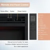 36" W x 26" H Electric Fireplace Insert with Front Trim Kit, Fire Crackling Sound, 750W/1500W Heater, Remote Control, Fireplaces 5