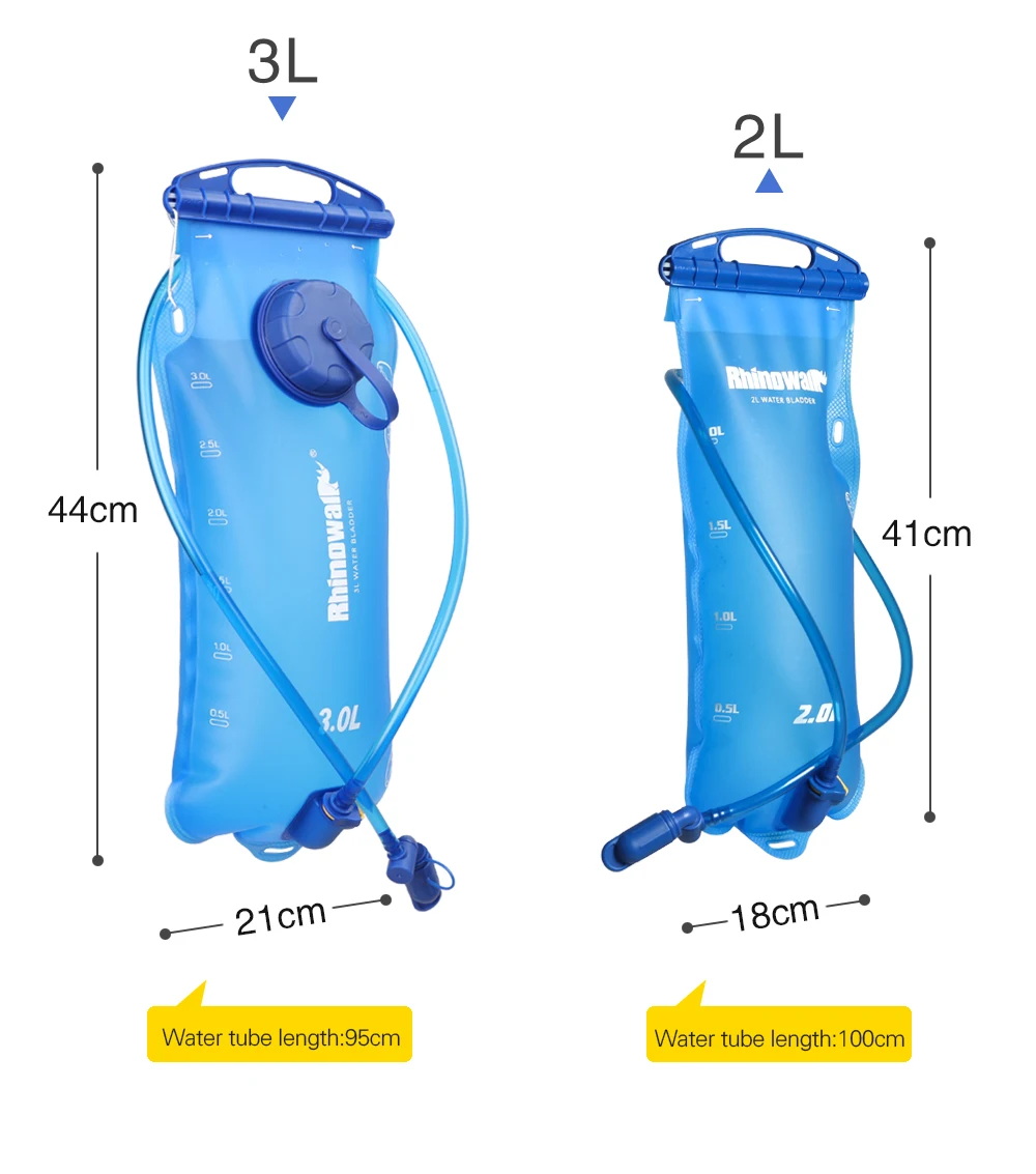 Rhinowalk Water Reservoir Water Bladder Hydration Pack Storage Bag BPA Free 2L-3L Hydration Fit Cycling Running Vest Backpack
