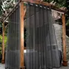 1pc Outdoor Detachable Curtain Waterproof Sheer Curtain For Patio Porch Garden Decor Outdoors Waterproof Sheer Curtain 2