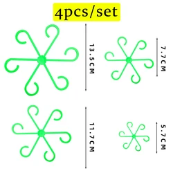 Indoor Plant Support Frame - Adjustable Flower and Climbing Houseplant Holder - 5 sets (20pcs) (Green)