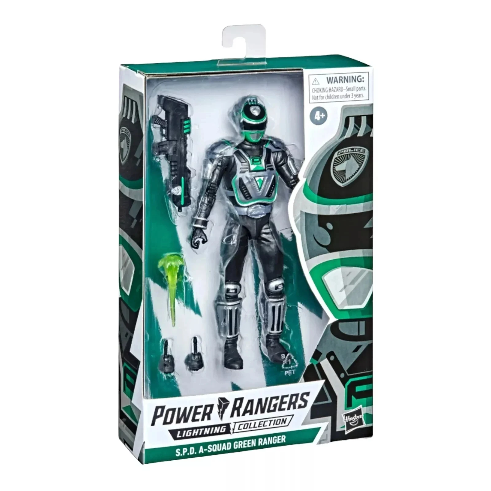 Hasbro Power Rangers Colección Lightning A-Squad Green