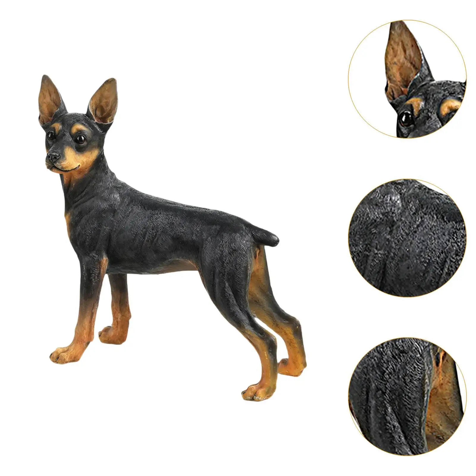 Dog Statue Party Favors Desktop Art Figurine for Desktop Bookshelf Indoor